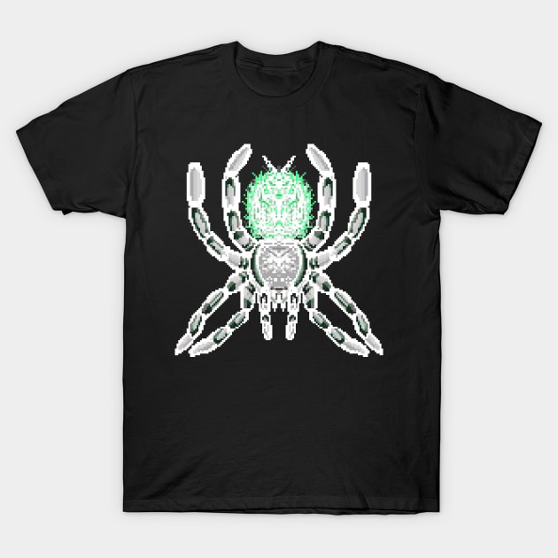 Tarantula Pixel Art 28 (Invert) T-Shirt by IgorAndMore